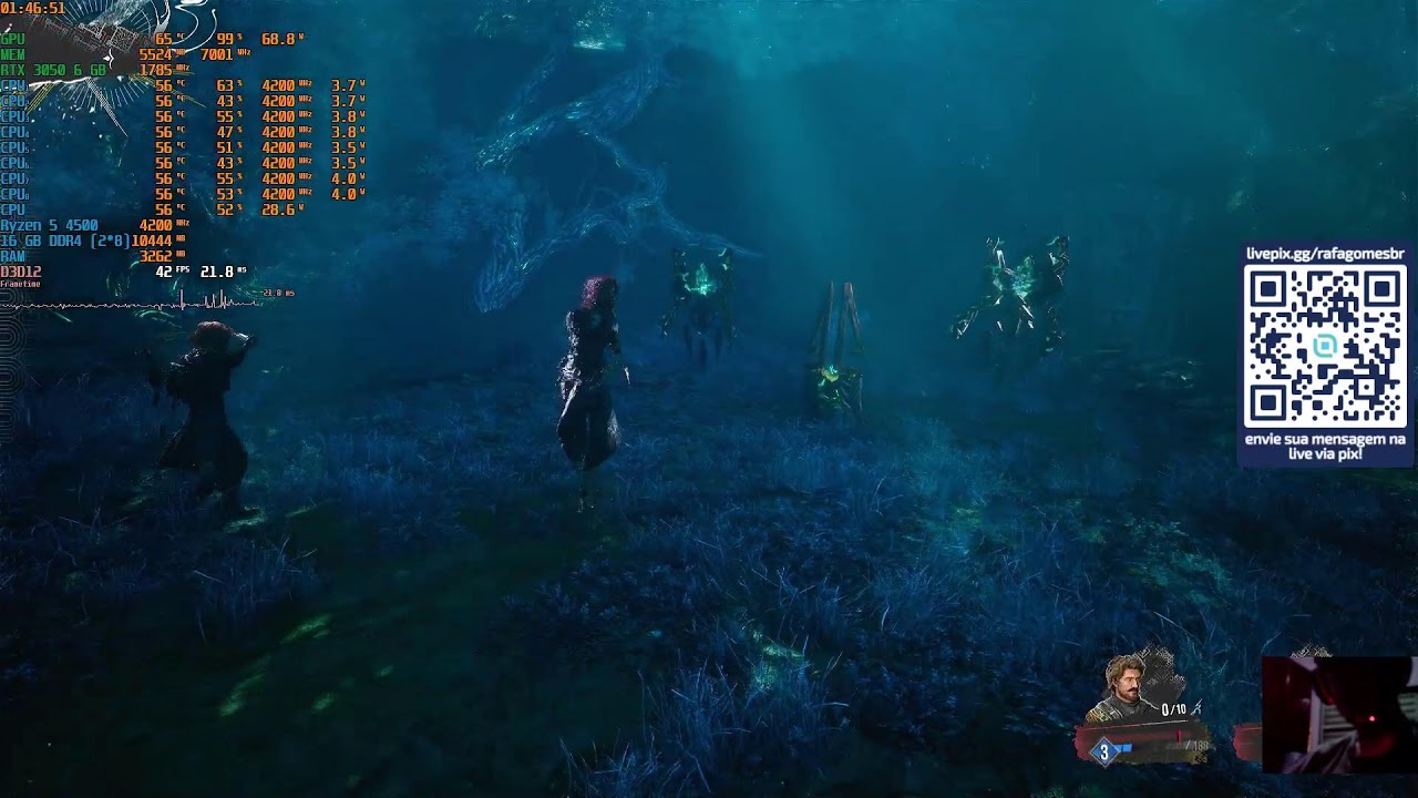 Clair Obscur: Expedition 33 - 1080p (DLSS 4.5 B.) - Medium - RTX 3050 6 GB + R5 4500 (16 GB) - HDD