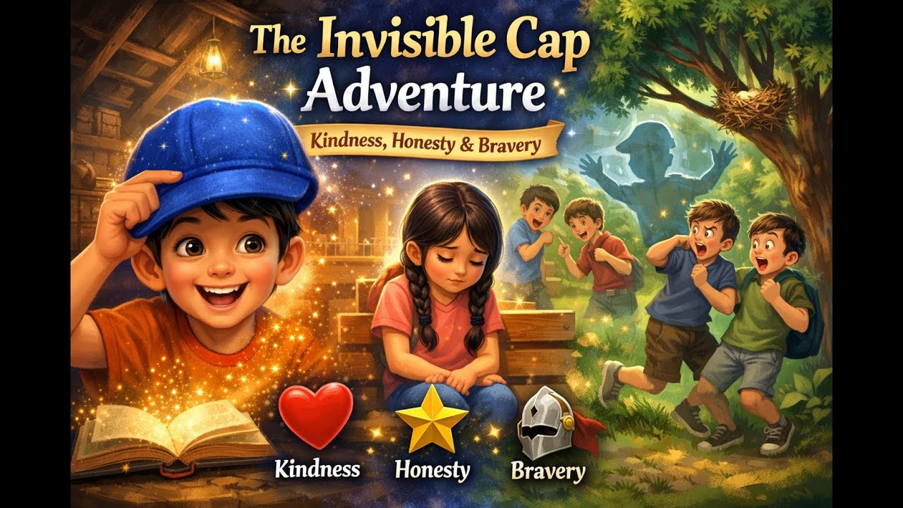 This Magic Cap Made Him Invisible! 🧢 | Amazing Kids Story with Moral #movierecap #animerecap