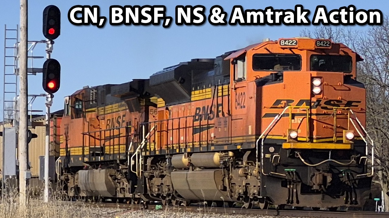 4 Railroads in 1 Day - Trains Around Southern Illinois on 3/8/26