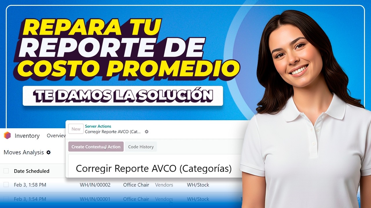 ¿Reporte de Coste Promedio vacío en Odoo? Aprende cómo repararlo paso a paso