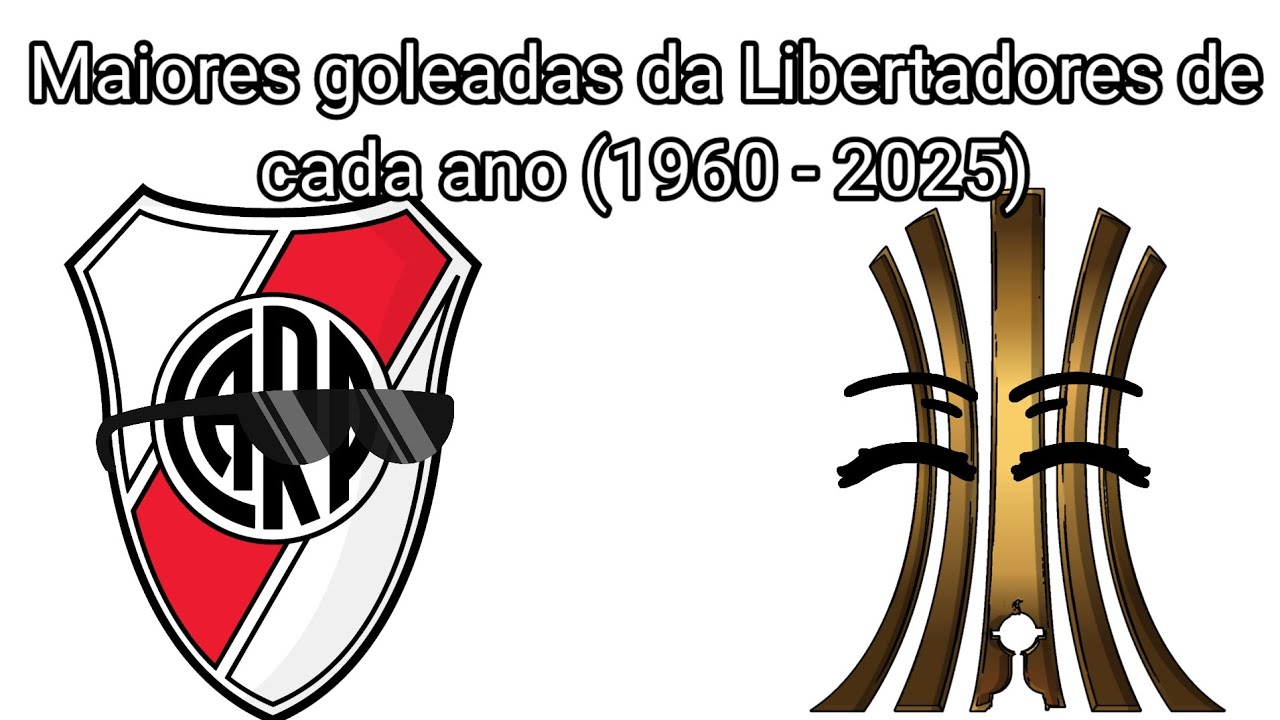 Maiores goleadas da Libertadores de cada ano (1960 - 2025)