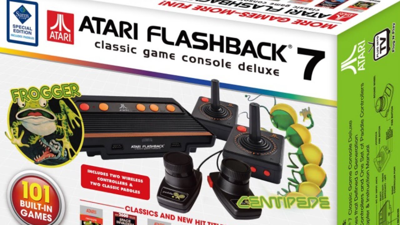 ATARI Flashback 7 Classic Gaming Console with 101 Games - Unboxing & Game Play