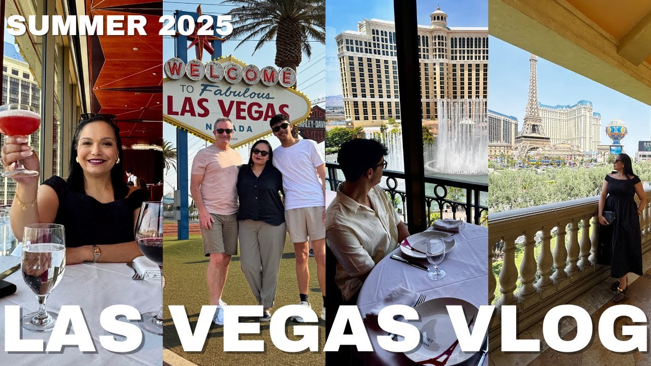 LAS VEGAS VLOG Summer 2025 | Eiffel Tower brunch + Lemongrass at Aria + Driving Off Strip 