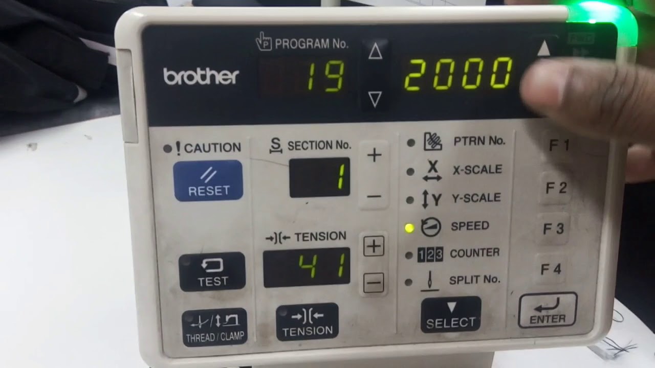 How to Lock Unlock Speed Of Brother KE-430F  BE-438F