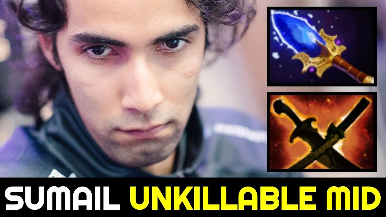 SUMAIL Unkillable MID Slark with Fast Aghanim's Scepter Build 7.32d Dota 2
