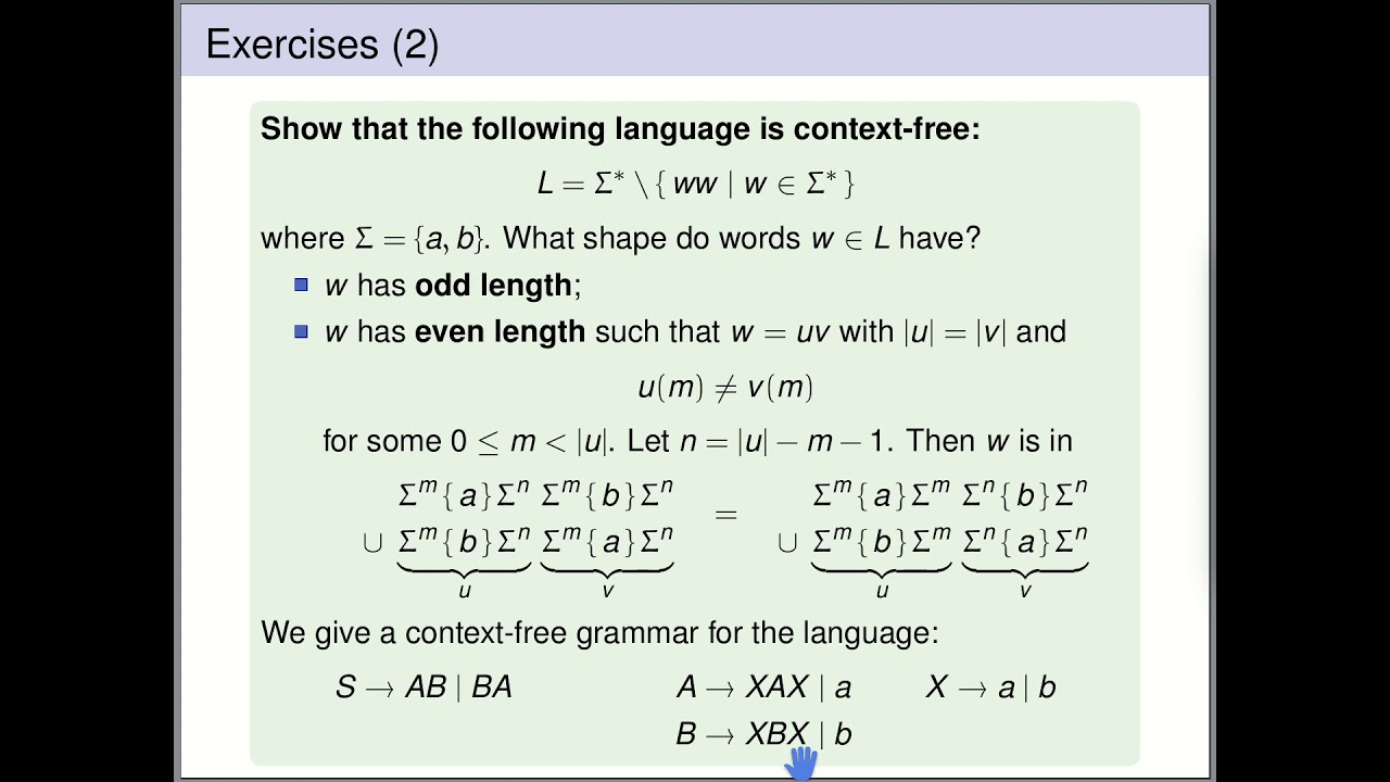 Automata Theory - Context-free Grammars