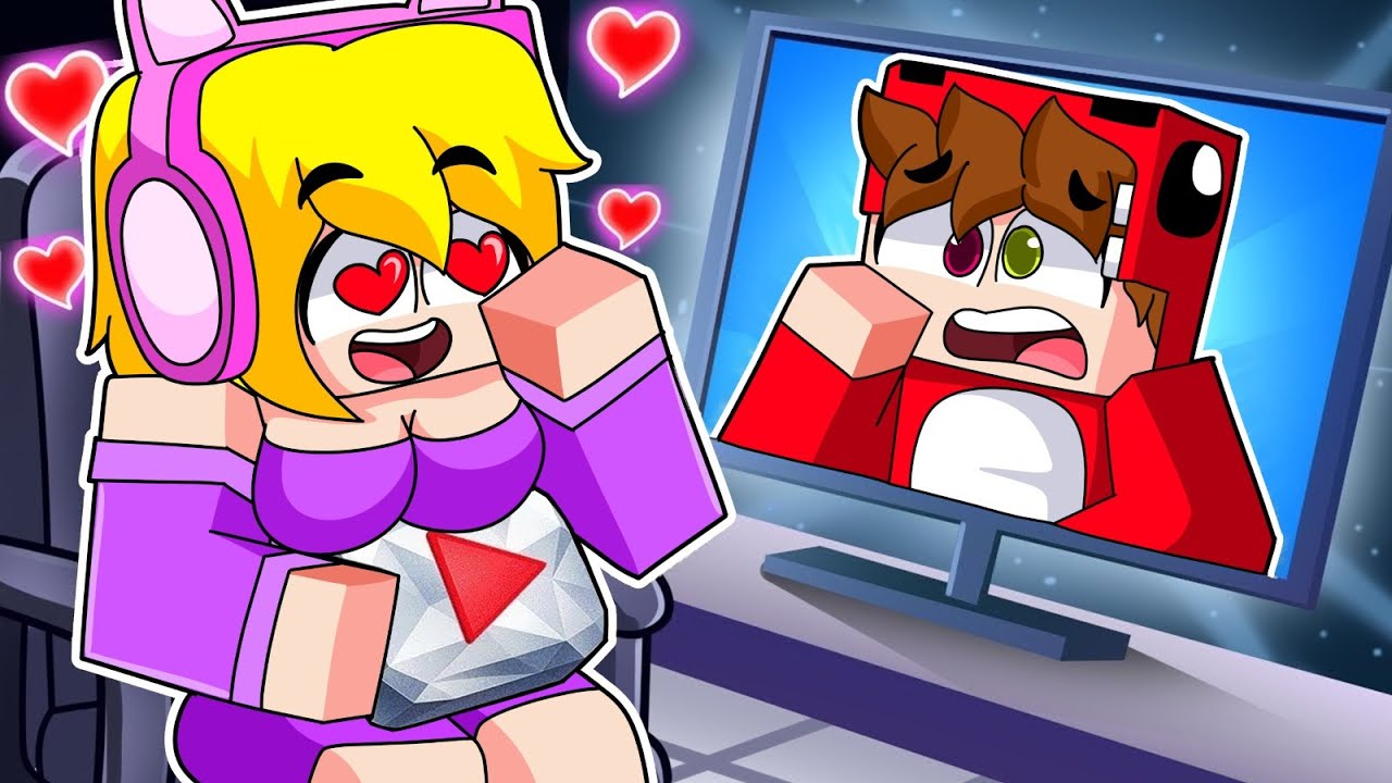 Una STREAMER se ENAMORA de Mi en Minecraft! ❤️
