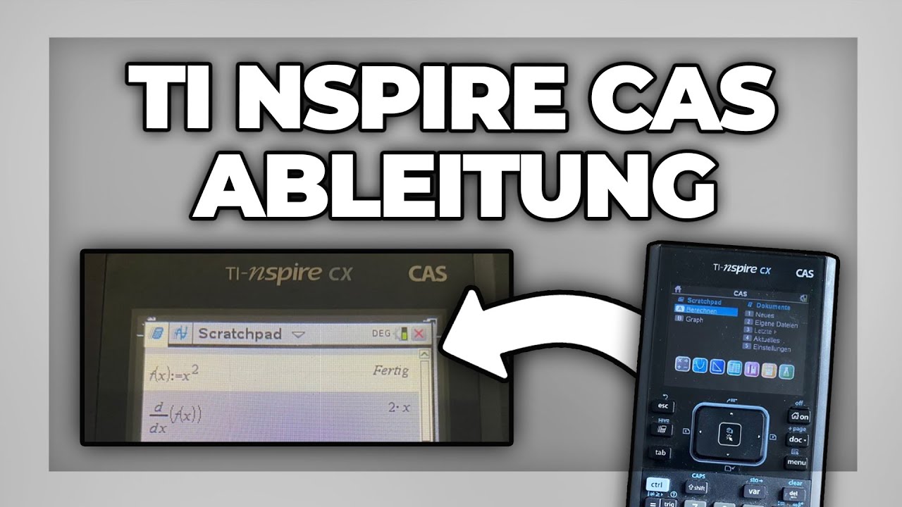 CAS Rechner Funktionen ableiten - TI Nspire Ableitungen Tutorial