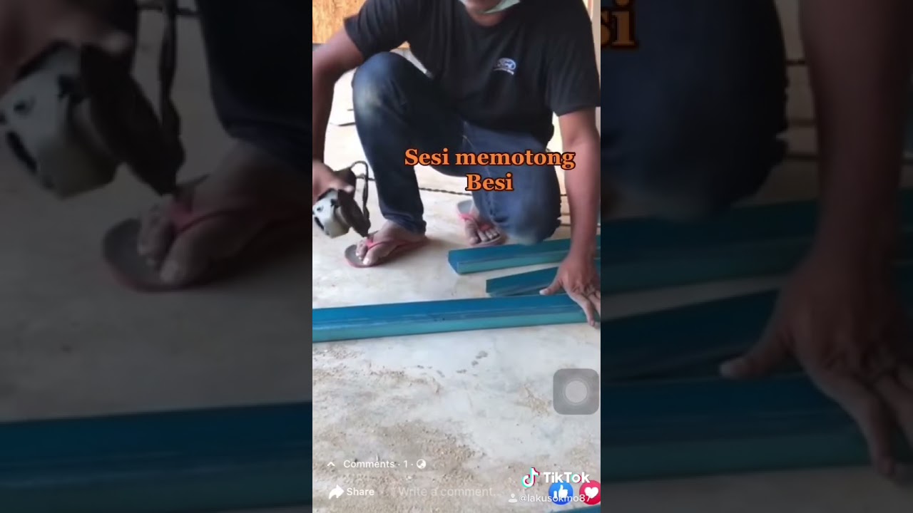 DIY KABINET DAPUR MENGUNAKKAN BESI CC