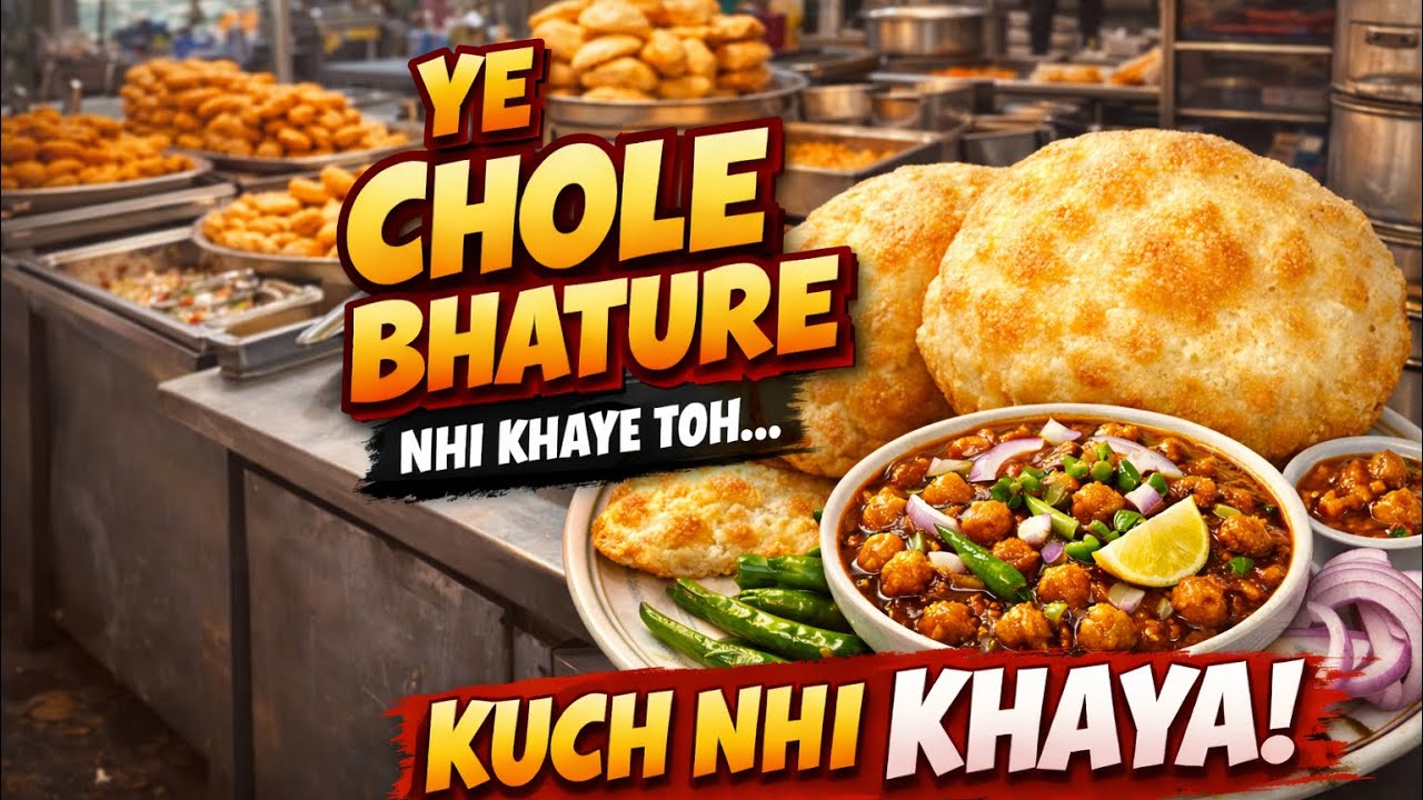 Ye Chole Bhature Nahi Khaye Toh Kuch Nahi Khaya 🤤🔥
