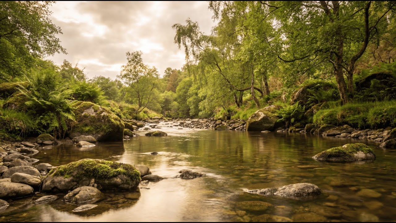 12 Hours of River flowing Calm Nest Music – Nature's Music for Sleep, Relaxation & Meditation