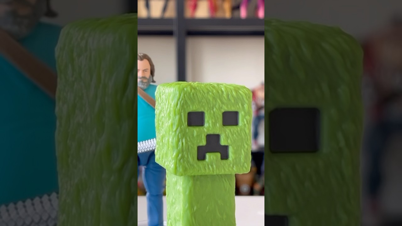 Unboxing Creeper from Minecraft movie #minecraft #minecraftshorts #minecraftmovie #creeper #unboxing