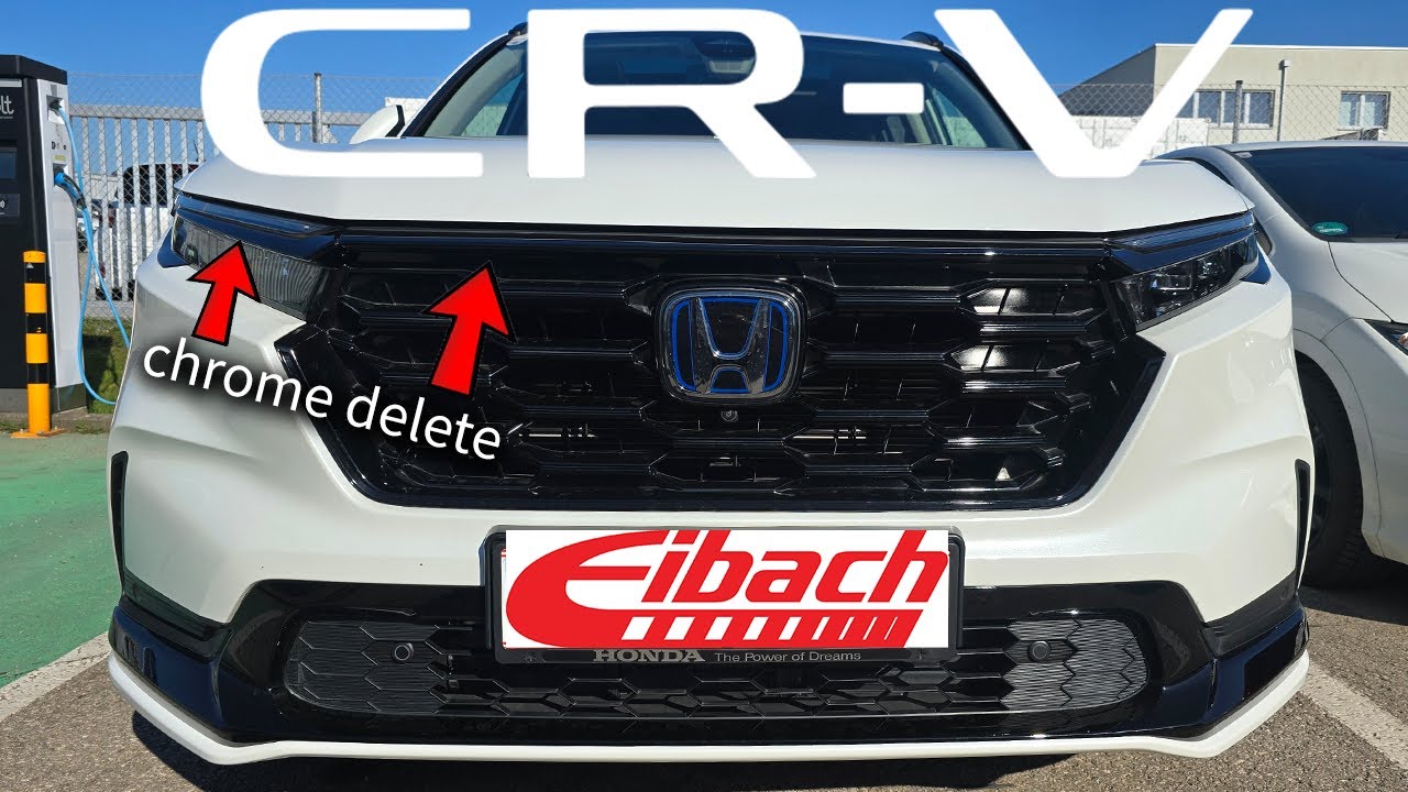 24' CRV on Eibach and chrome delete