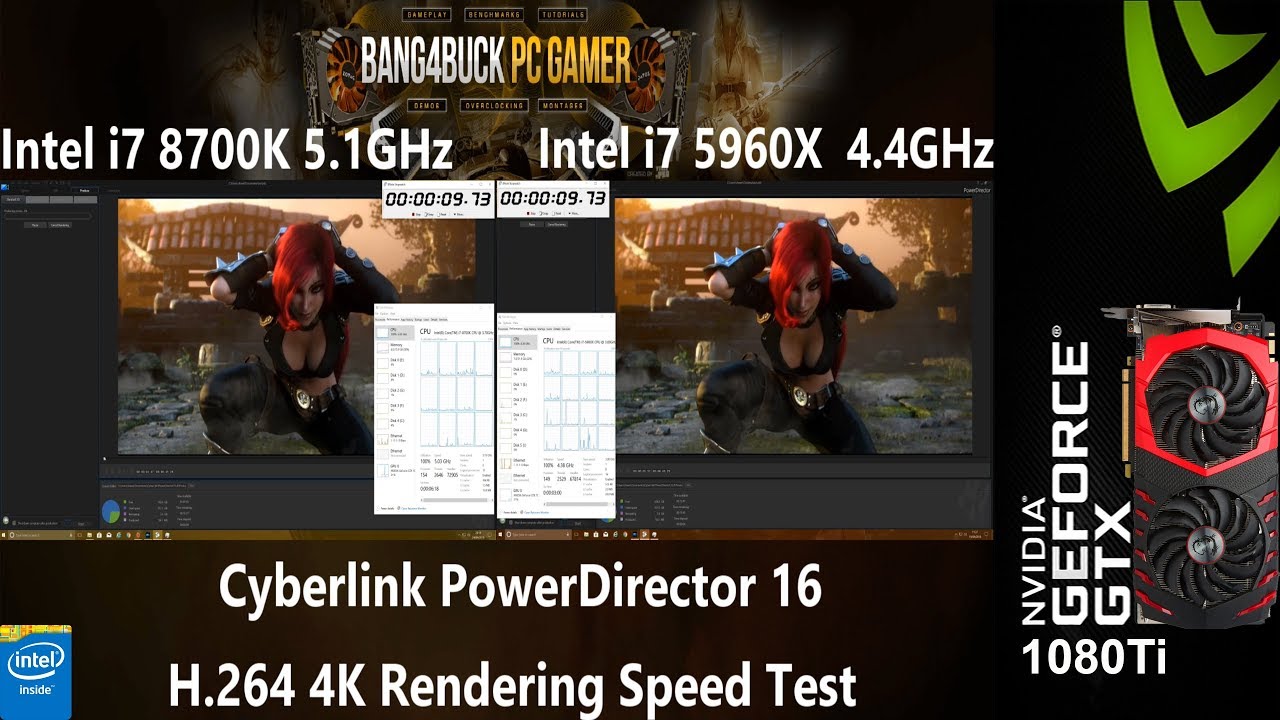 Time To Join The 5GHz! Club Intel i7 5960X 4.4Ghz Vs i7 8700K 5.1GHz | GTX 1080Ti