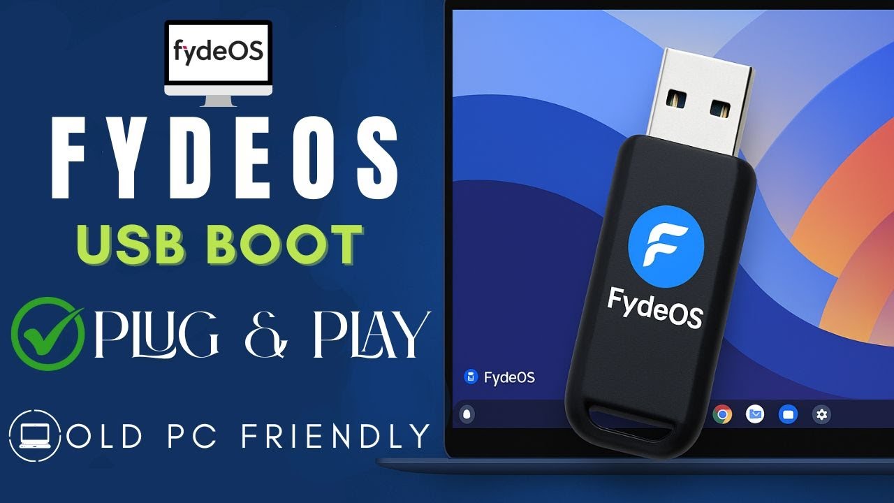 Install FydeOS on USB | Plug & Play Chrome OS Alternative (No Hard Drive Needed!)