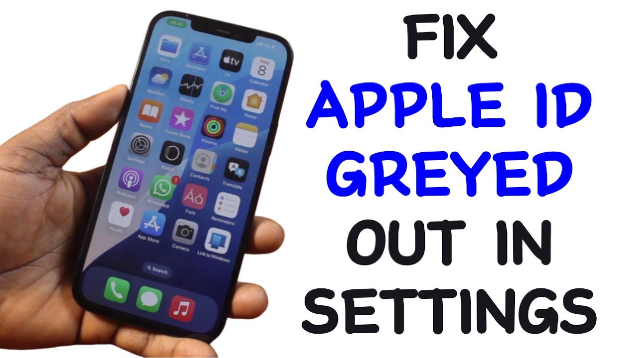 How to Fix Apple ID in Settings is Greyed Out on iPhone