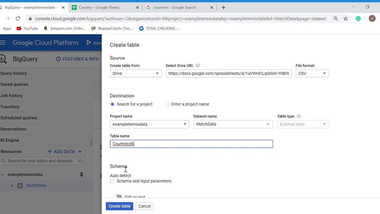 How to connect a Google Sheet to BigQuery