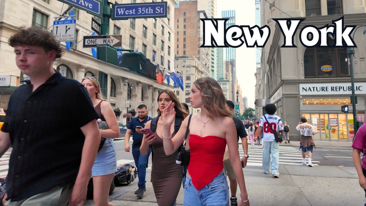 4K NYC Summer Walk 🔥 Midtown Manhattan & Bryant Park Walking Tour