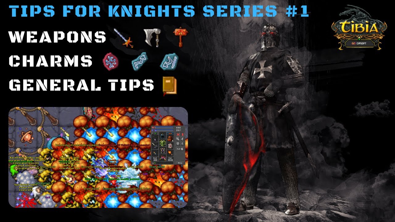 Tips for Knights #1 Bronie, EQ i skille (Tibia 2022) [PL/ENG]