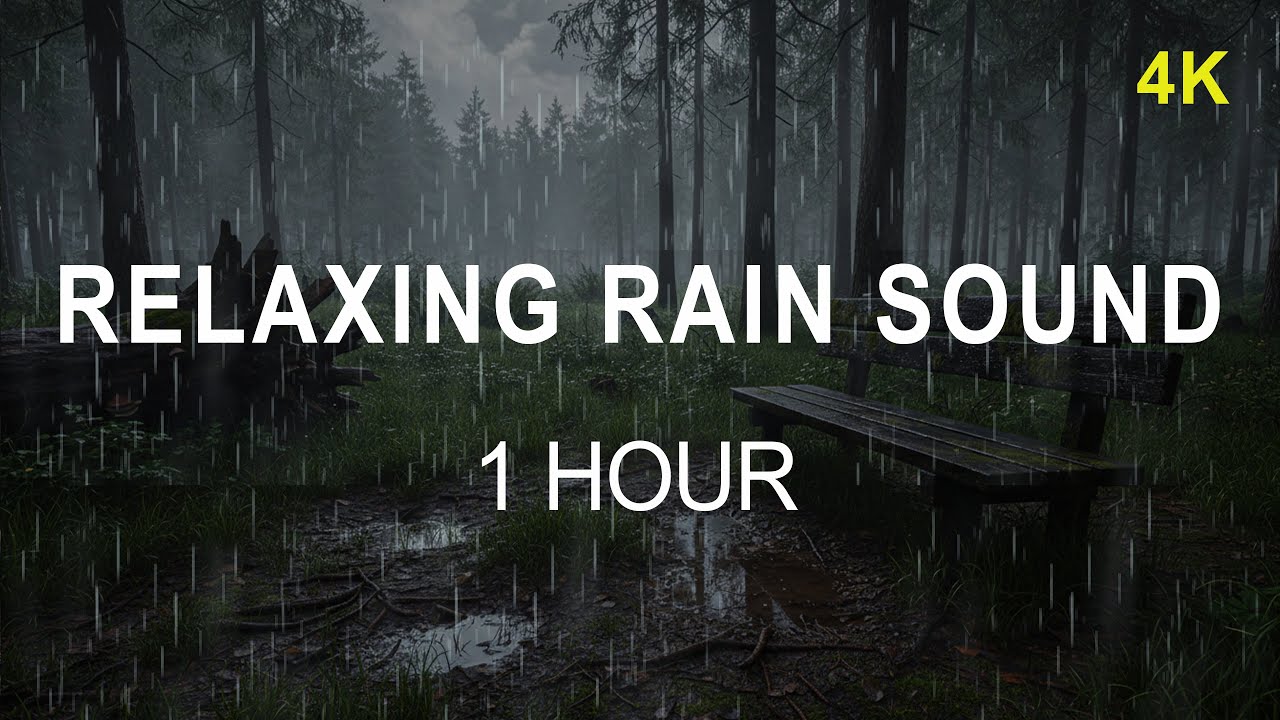 ⛈️ Power Rain Ambience | Sleep Through the Night | 1 Hour