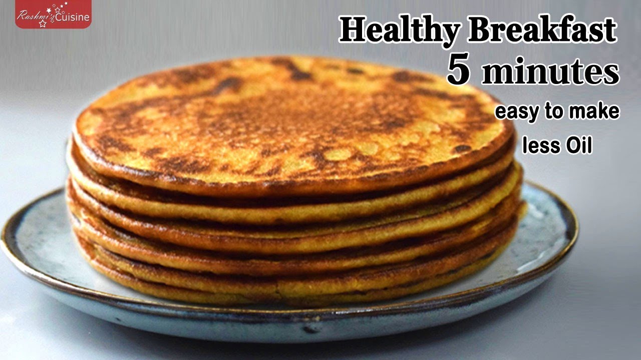 5 Minute Breakfast recipes Quick Breakfast Recipe Vegetarian Breakfast Recipe Banana pancake eggless