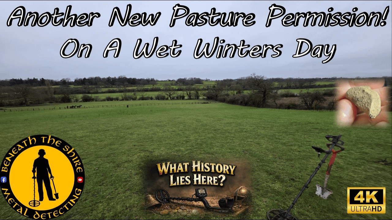 Another New Permission In The Rain!! ☔ Metal Detecting UK | Minelab Manticore! Finding History!