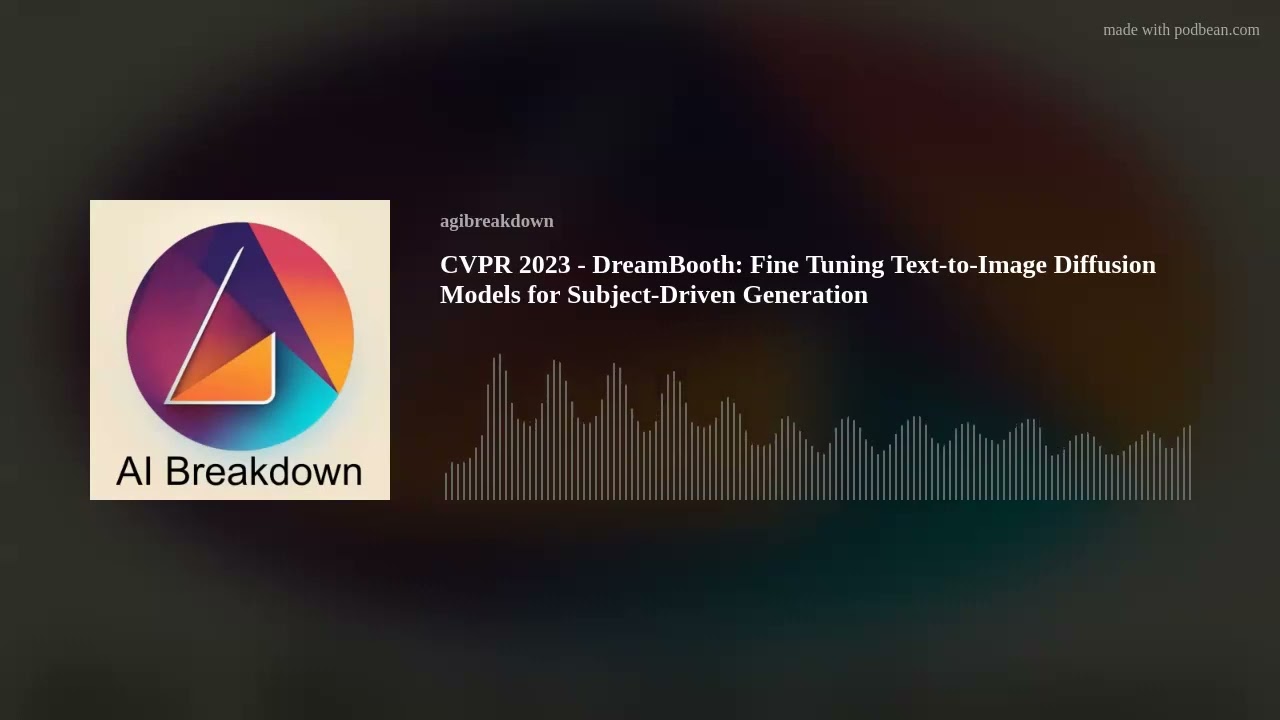 CVPR 2023 - DreamBooth: Fine Tuning Text-to-Image Diffusion Models for Subject-Driven Generation