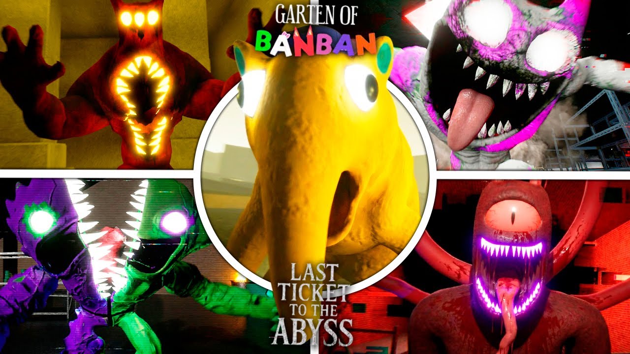 Garten of BanBan 9: Last Ticket To The Abyss - All Bosses + All Jumpscares (Fangame Showcase)