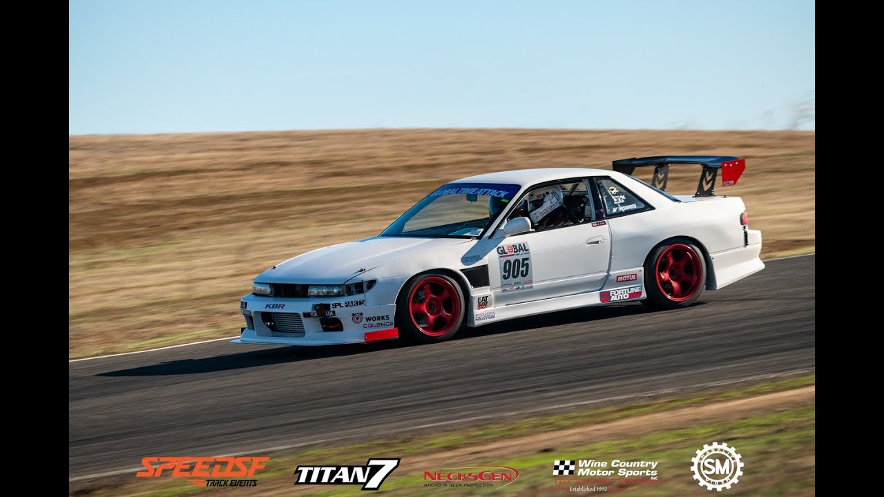 NISSAN vs. PORSCHE! on board the HRSPWR Nissan 240SX S13 Time Attack Race Car. ROAD RACING!
