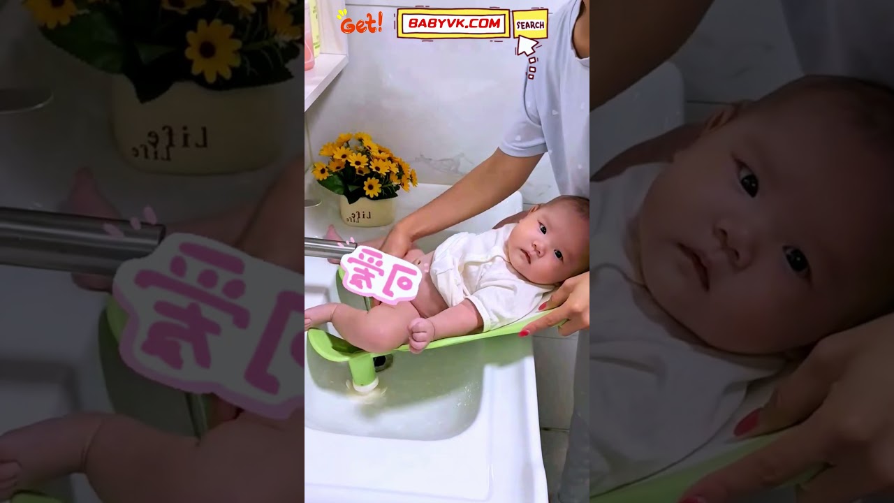 Can&rsquo;t hold baby and wash bum at the same time? This Baby Butt Washing Stand frees your hands! #baby