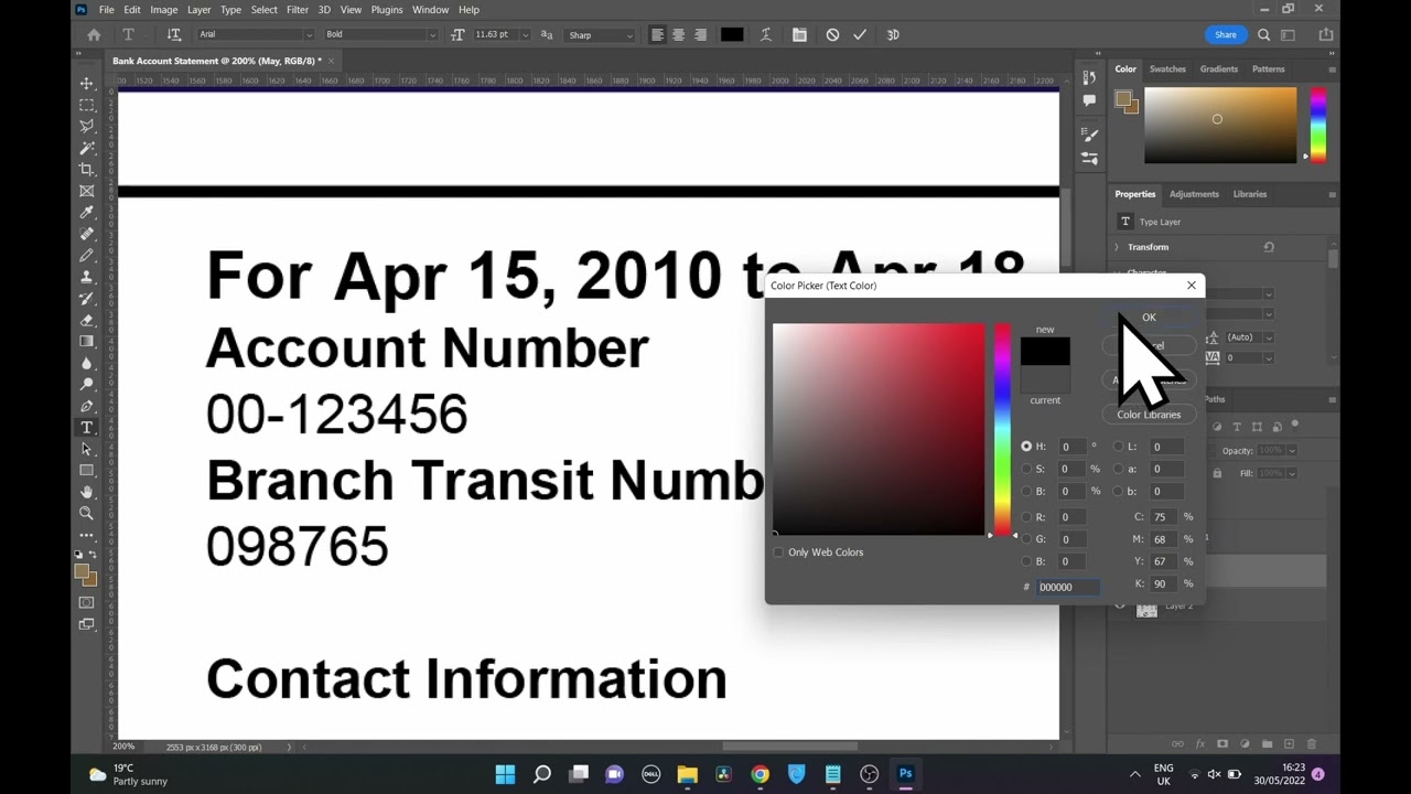 How to Photoshop a Document