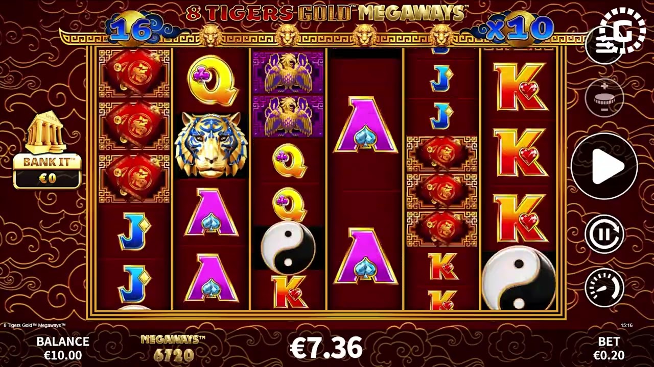 8 Tigers Gold Megaways&trade; by Skywind Group Slot Features | GamblerID