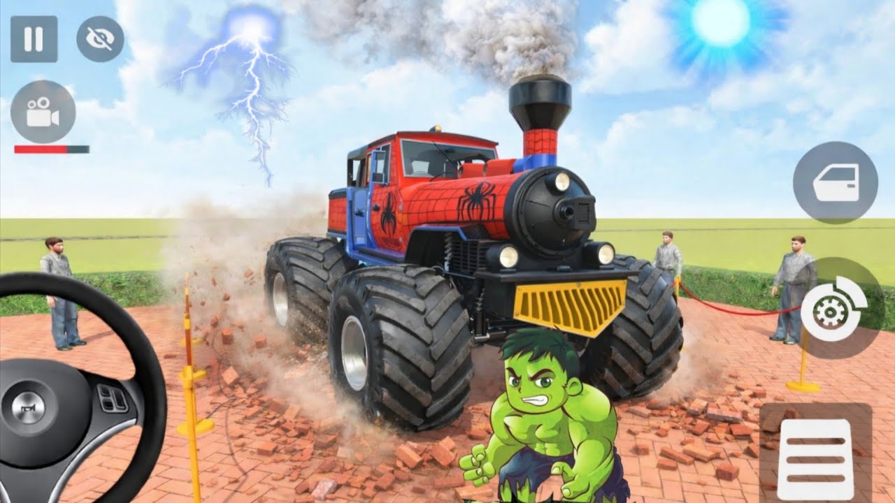 🤑Indian Thift Auto Simulator🤩Indian Showroom Purchase😲Modify Indian Army Fly Tyre Train& Car🥳Game
