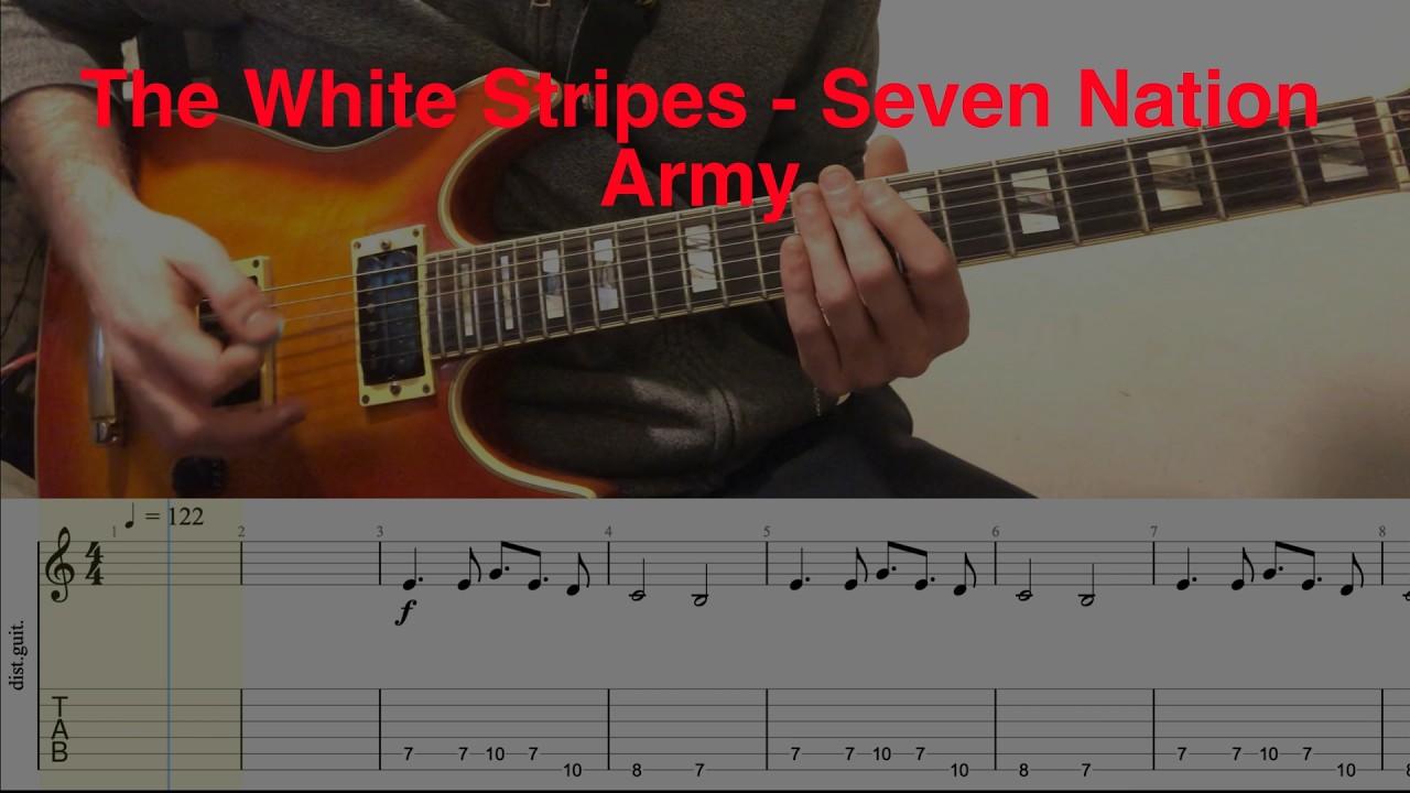 The White Stripes - Seven Nation Army Guitar Cover W/TABS