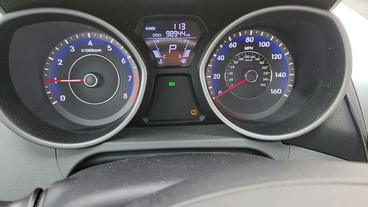 How to Reset low Pressure Tire Warning on Hyundai Elantra