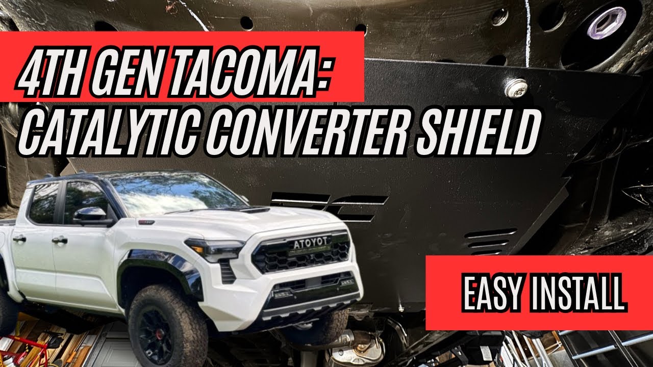 4th Gen Tacoma Catalytic Converter Shield / Skid Plate Install 