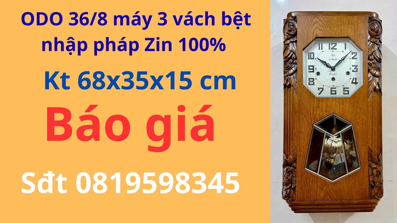 Mã 831 ODO 36/8 máy 3 vách bệt âm hay máy đẹp nhập pháp Zin 100% Sđt 0819598345 Zalo 