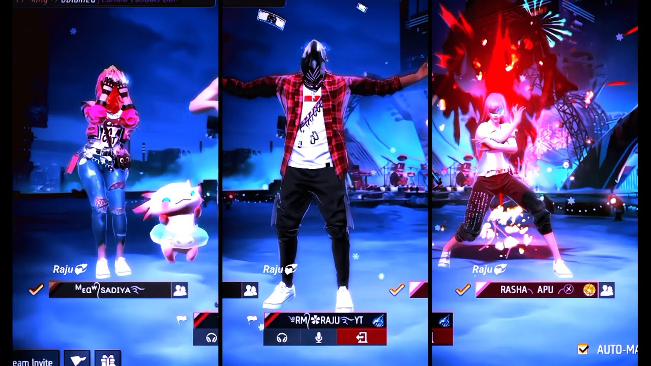 Free Fire Squad Lobby Edit 🥵(xml+clip)