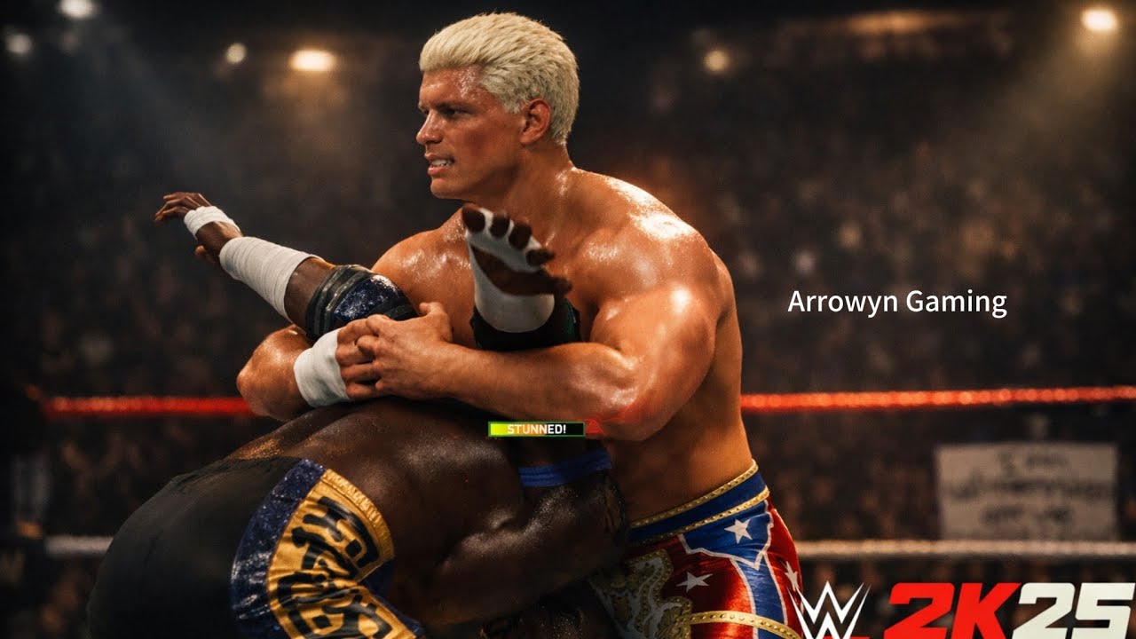 WWE 2K25 CodyRhodes Vs ObaFemi - Saturdays Night Main Event [Last man standing] 