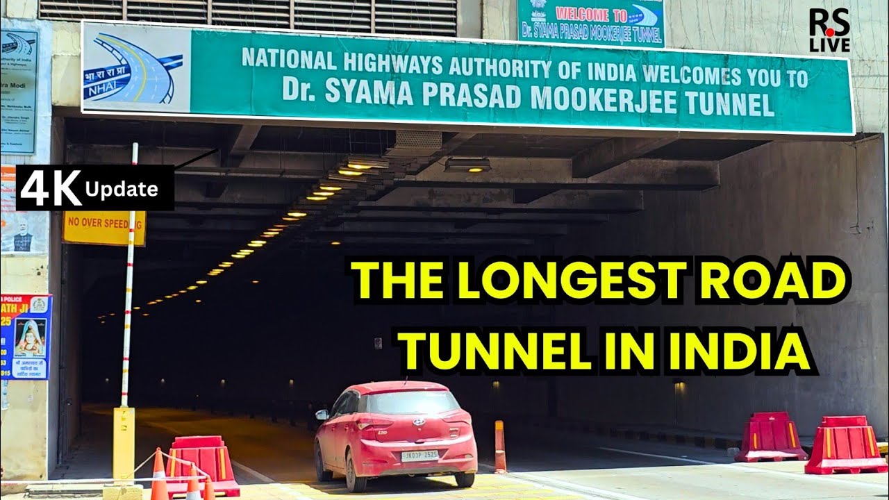 India Longest Highway tunnel | #4k | #rslive | The Dr. Syama Prasad Mookerjee Tunnel