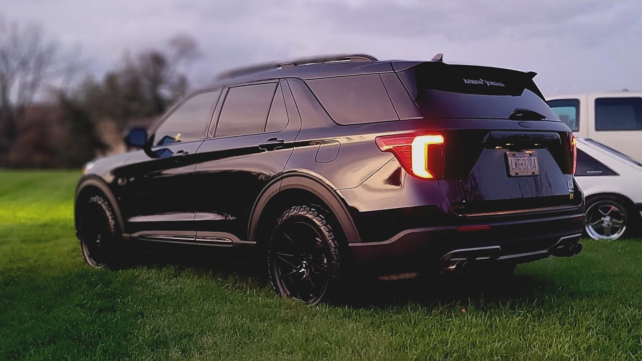2020 Ford Explorer 2.3liter ecoboost Custom Exhaust, Flowmaster Outlaws #fordexplorer2022 #ecoboost
