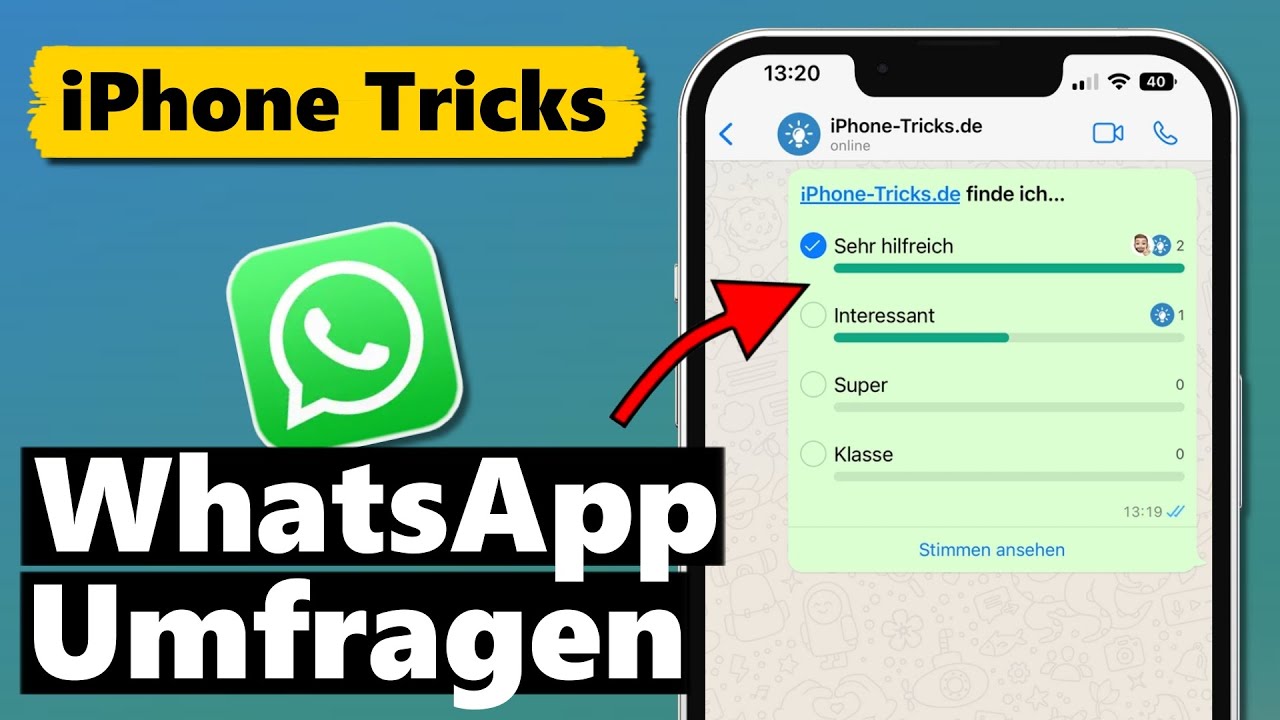 WhatsApp Umfragen erstellen & nutzen (NEUE Funktion!)