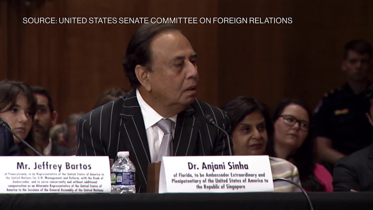 Trump's Singapore Envoy Pick Struggles in Senate Hearing
