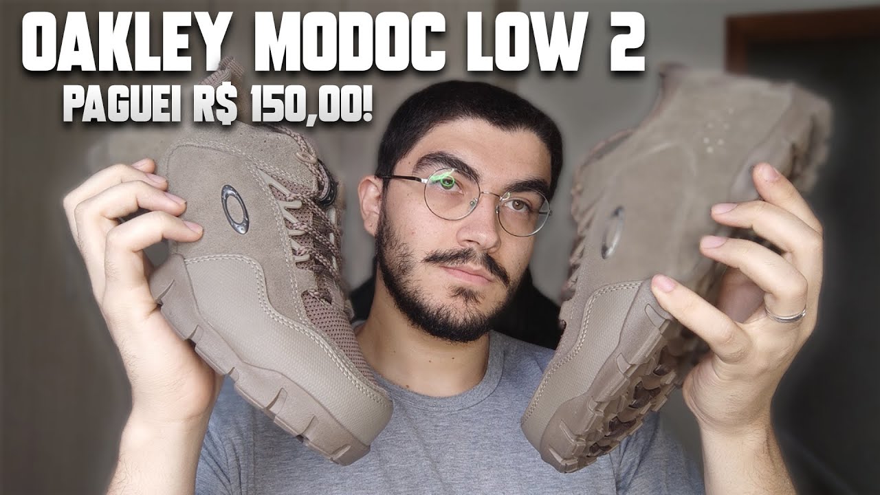 COMPREI O TÊNIS OAKLEY MODOC LOW II - Como Fica no Pé? Unboxing e Review