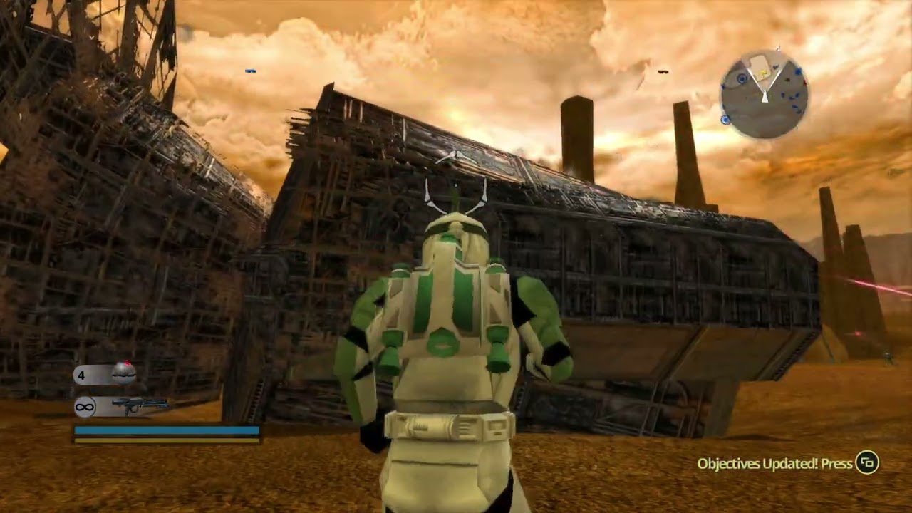 Star Wars Battlefront 2 (Classic Collection) Training Mission Battle of Geonosis!