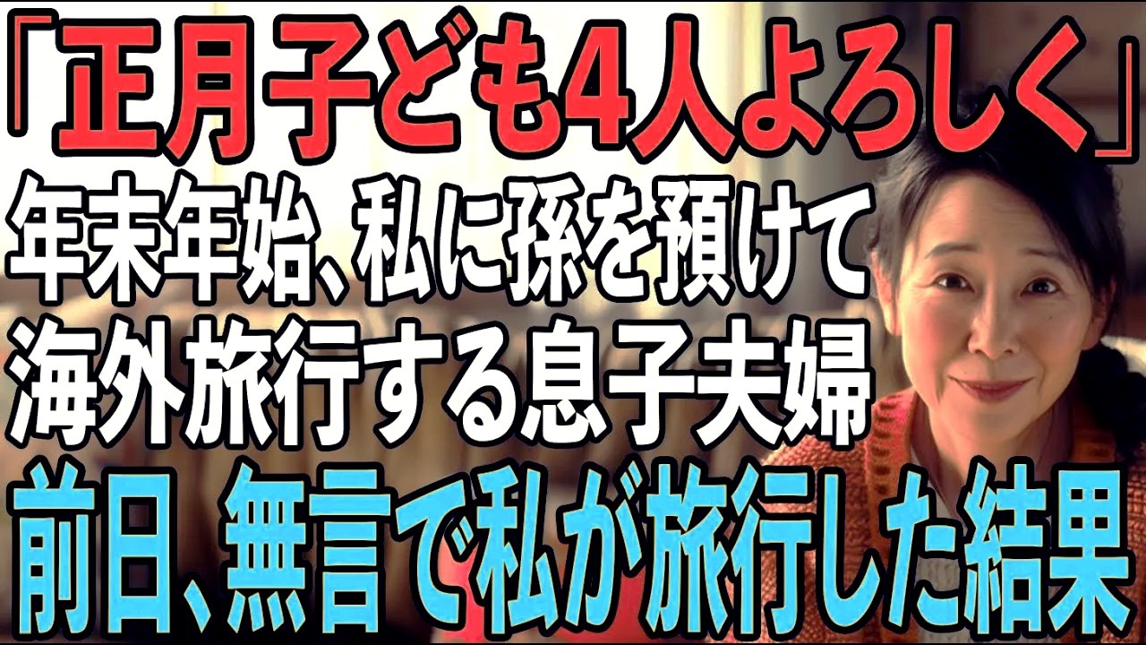 「正月に子供4人預かってください」私の金でハワイ旅行に行く息子夫婦→無言で私もハワイ旅行し鬼電を無視した結果【シニアライフ】【60代以上の方へ】