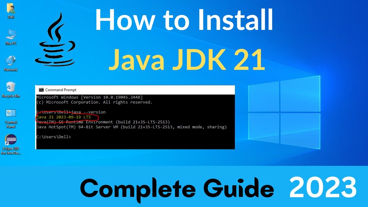 How to Install Java JDK 21 on Windows 10 [ Latest Update 2023]