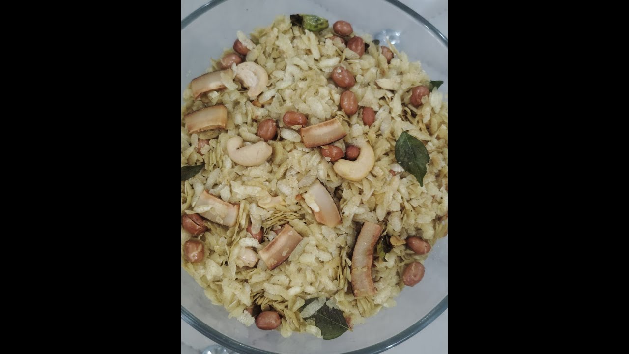 Crispy & Easy Poha Chivda | कम तेल में बनाये पोहा नमकीन |