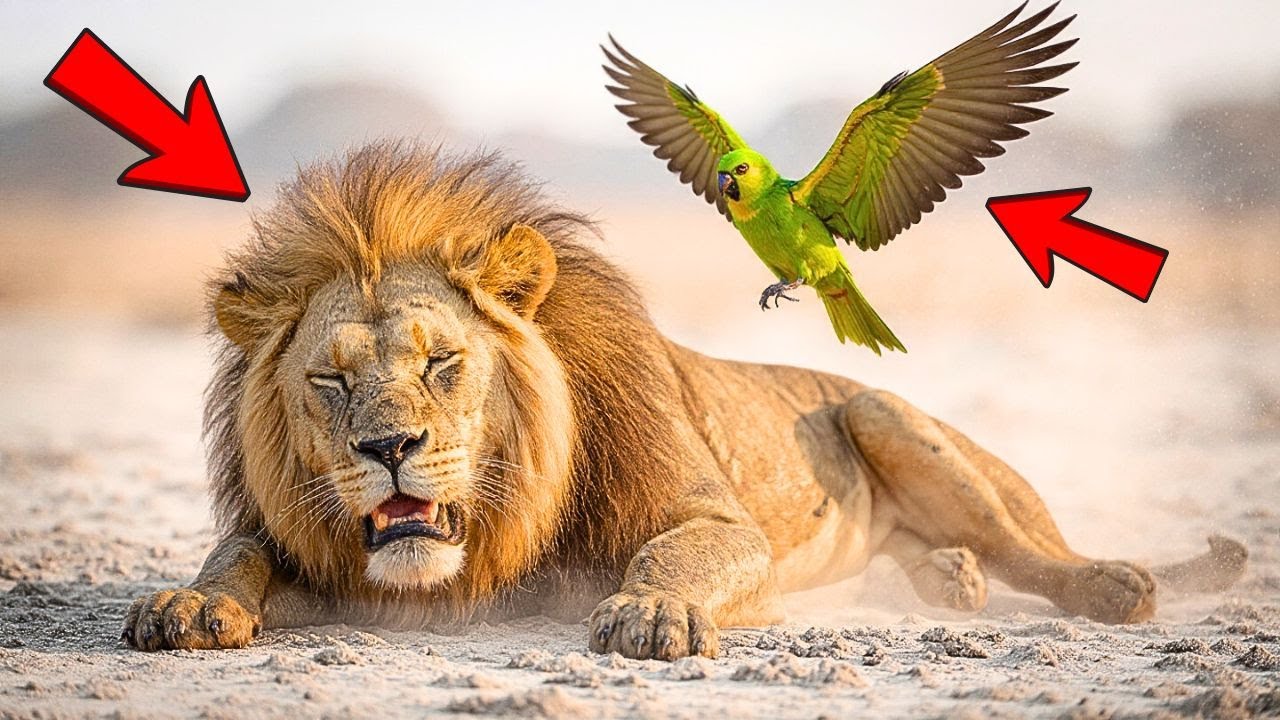 El LEÓN estaba a punto de morir… hasta que un LORO hizo algo inesperado
