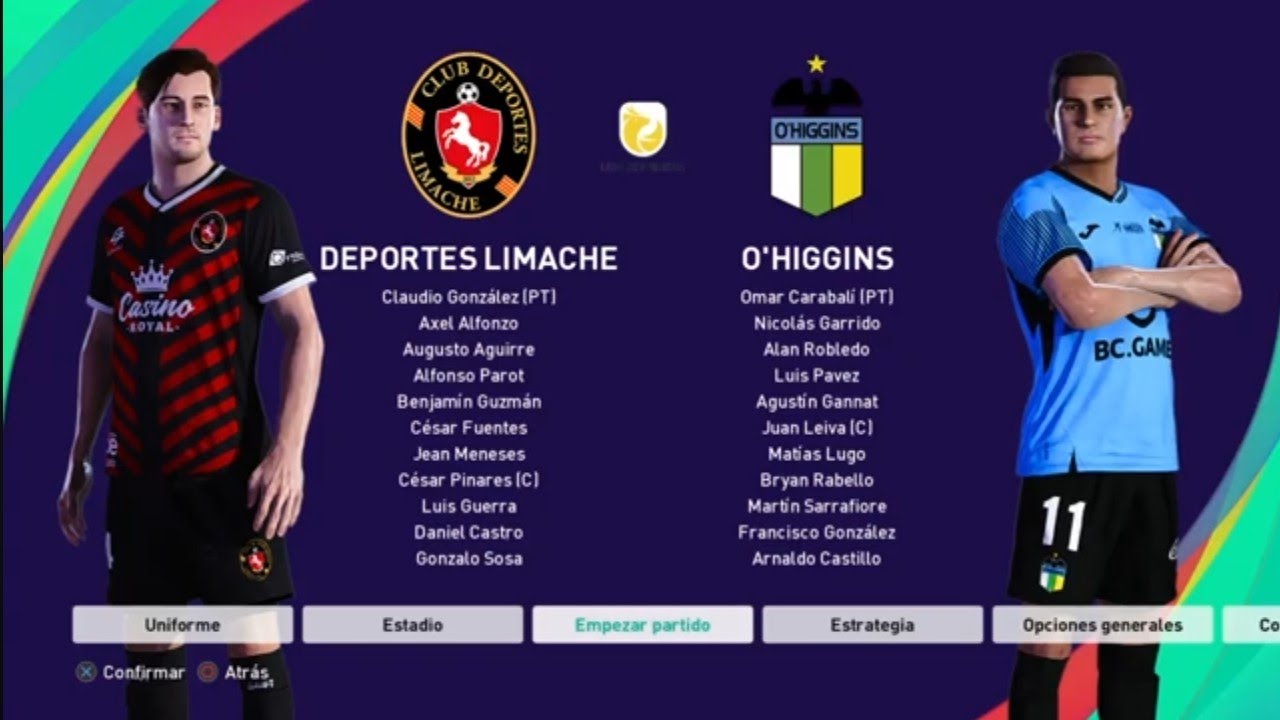 Chile Pes Aura Ps4 / Deportes Limache vs O Higgins / Liga Itau 2026
